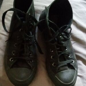 Black High-Top Women's Sneakers